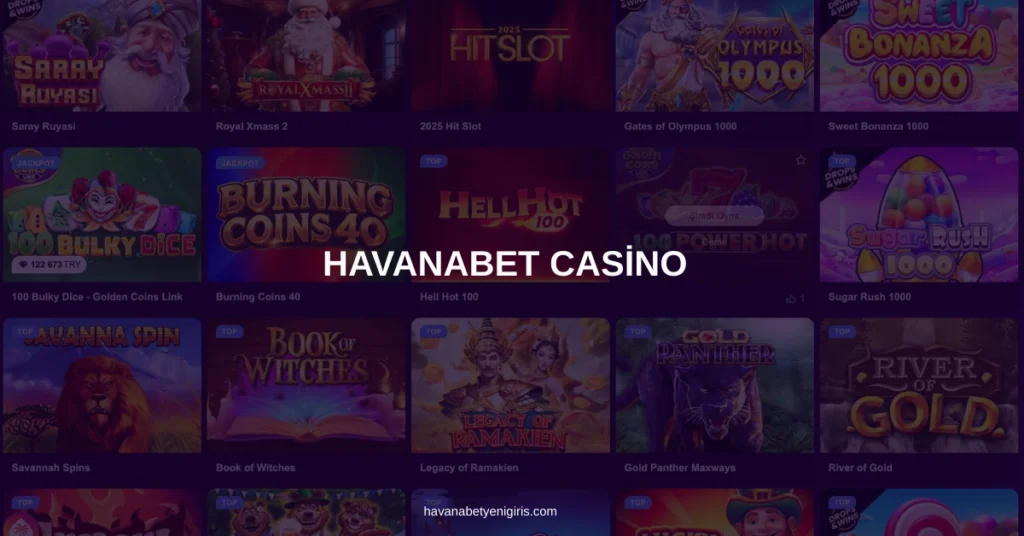 Havanabet casino rehberi ve slot oyunları